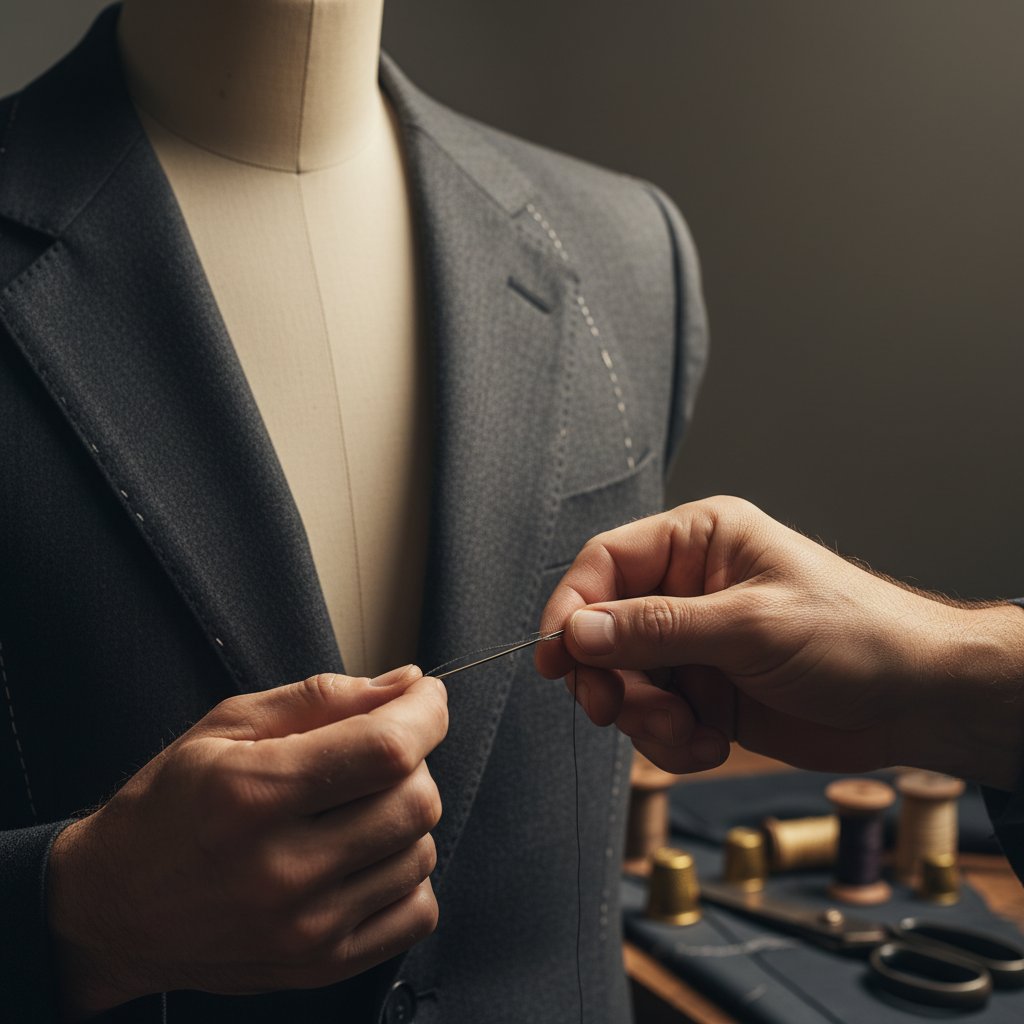 Custom suit fitting process
