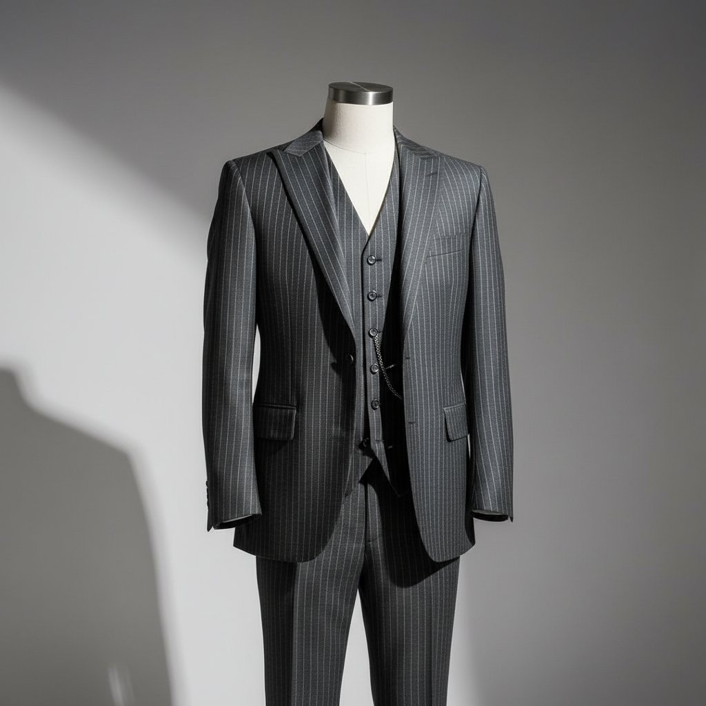 Executive Navy Three-Piece Suit